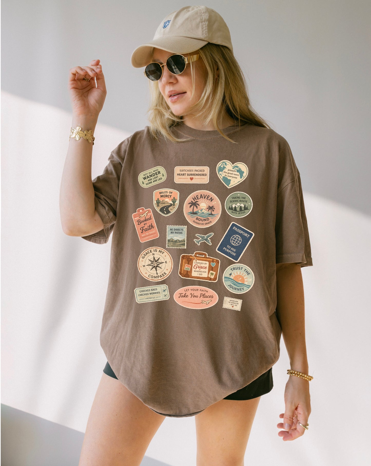 Travel Faith Sticker Collection Tee