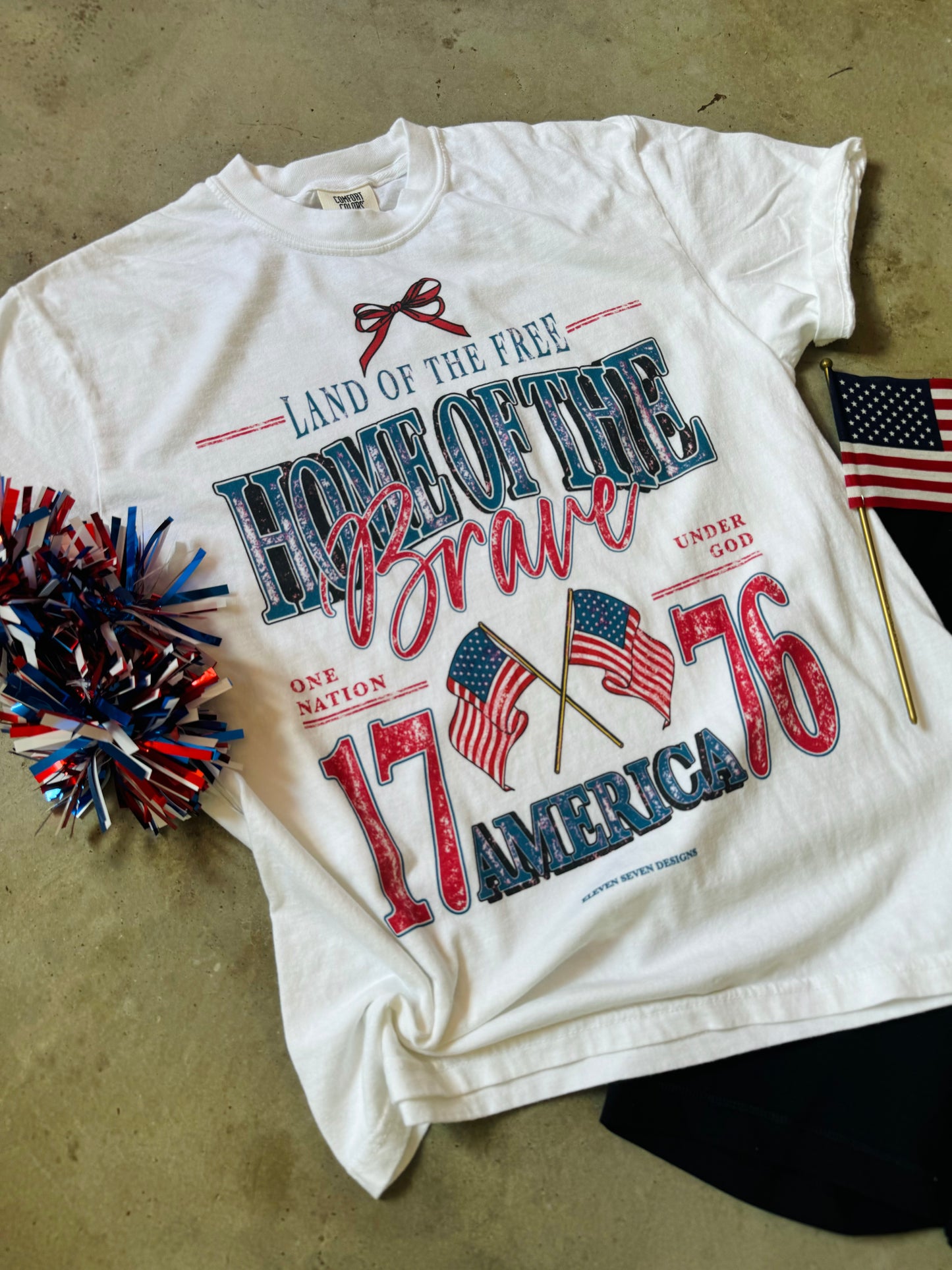 Land of the Free Home of the Brave Tee