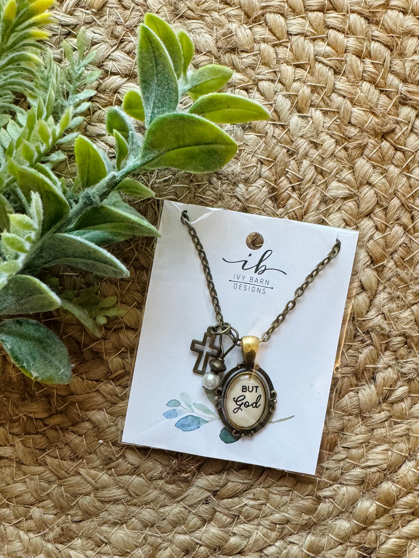 "But God" Charm Necklace