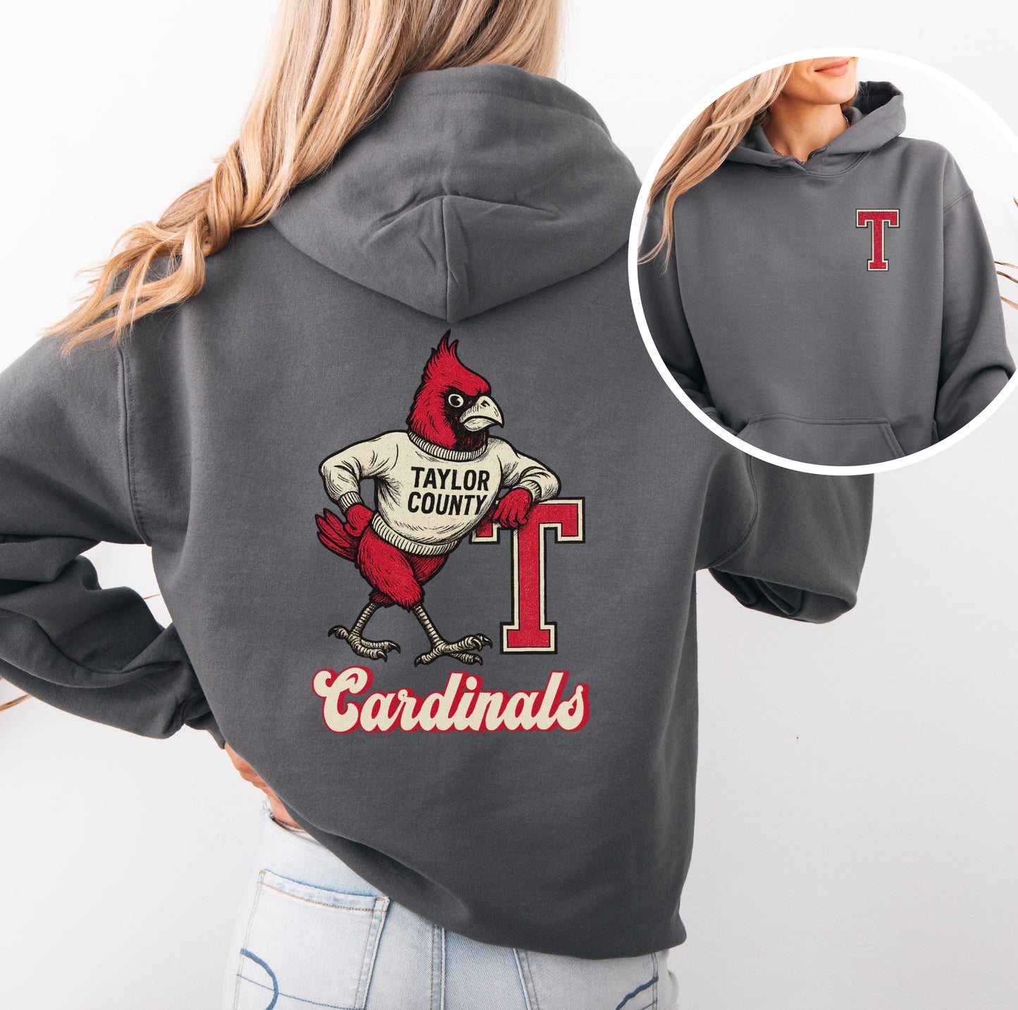 Vintage Cardinals "T" Hoodie