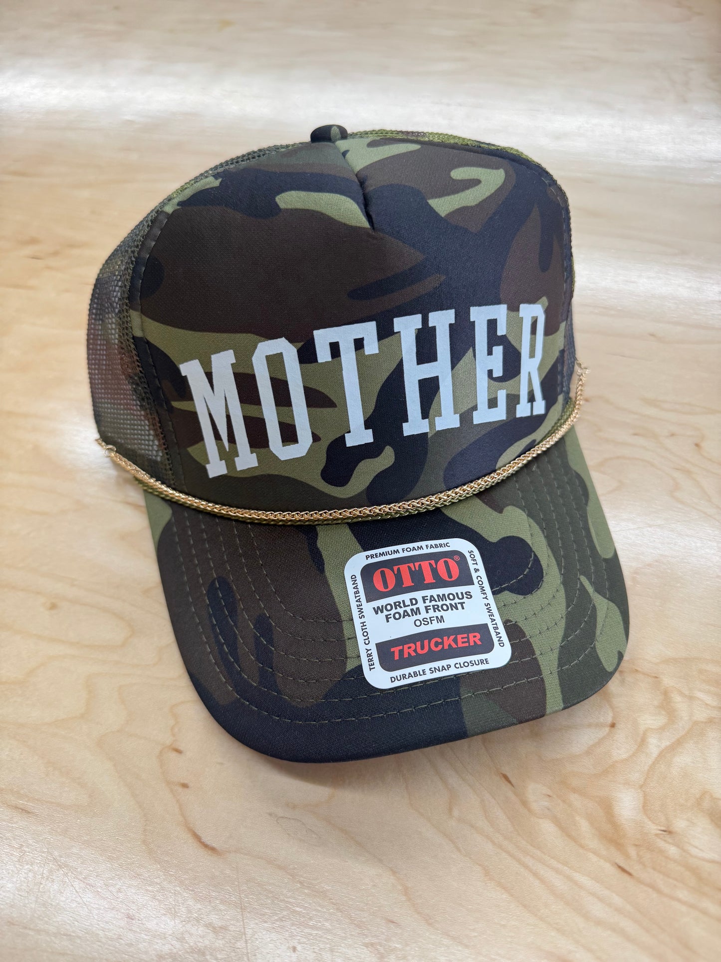 Camo Mother Trucker Hat