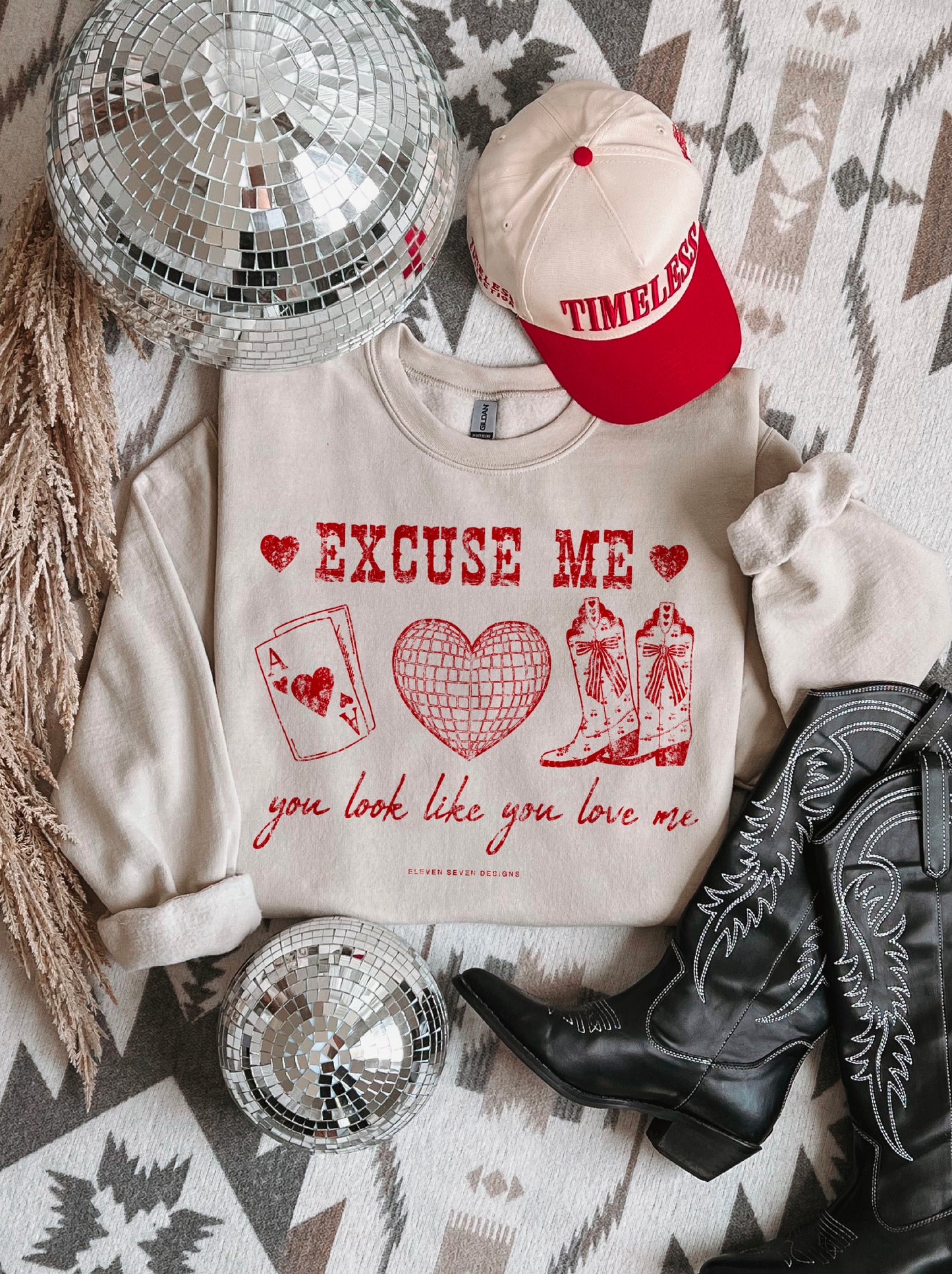 You Look Like You Love Me Crewneck