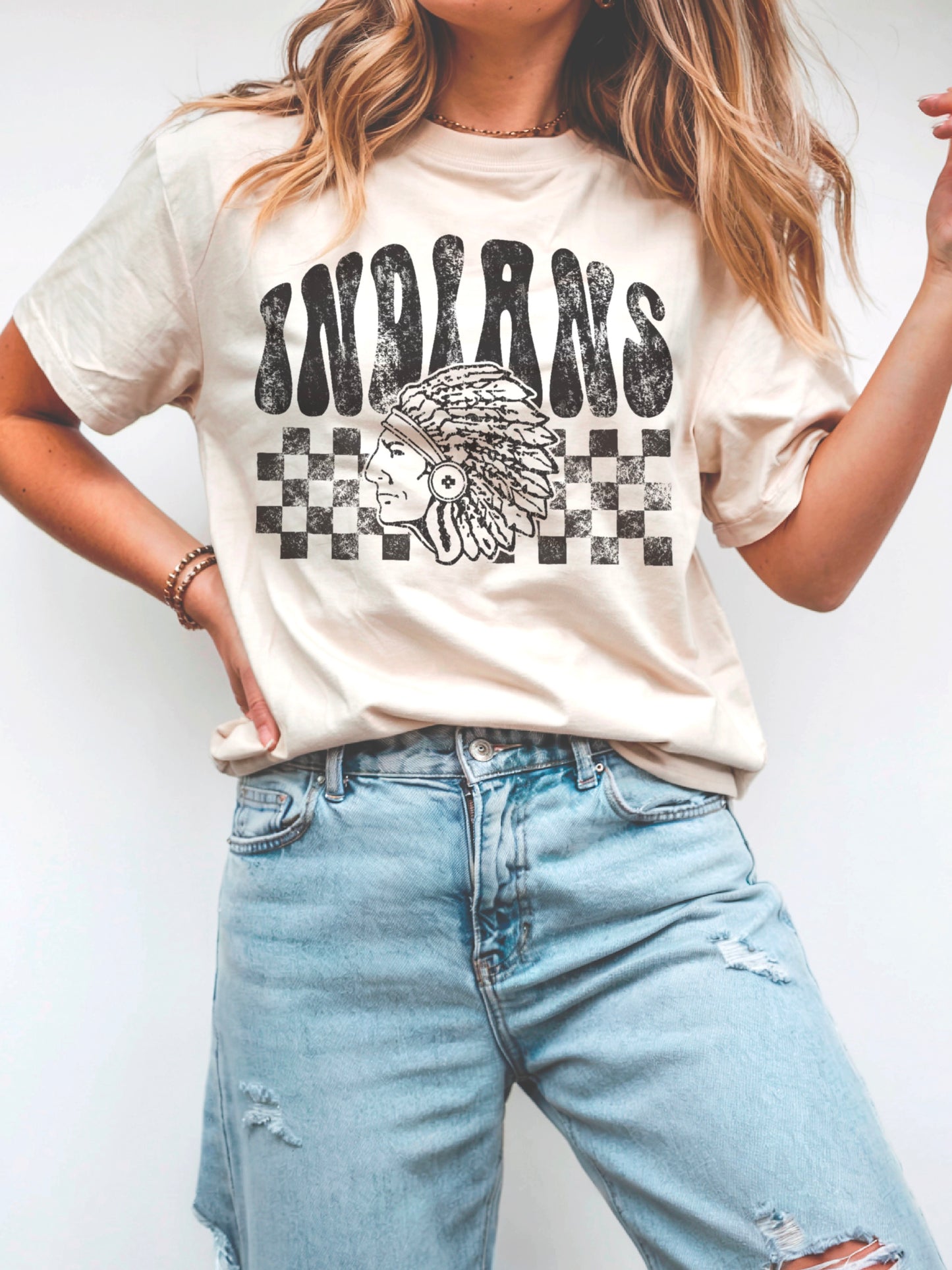 Charcoal Checkered Indians