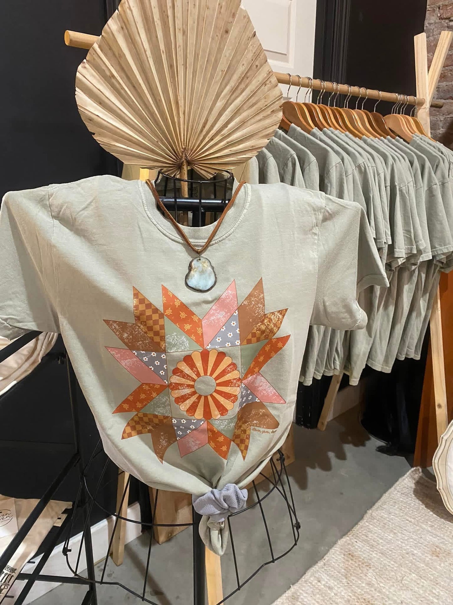 Patterned Quilt Block Tee
