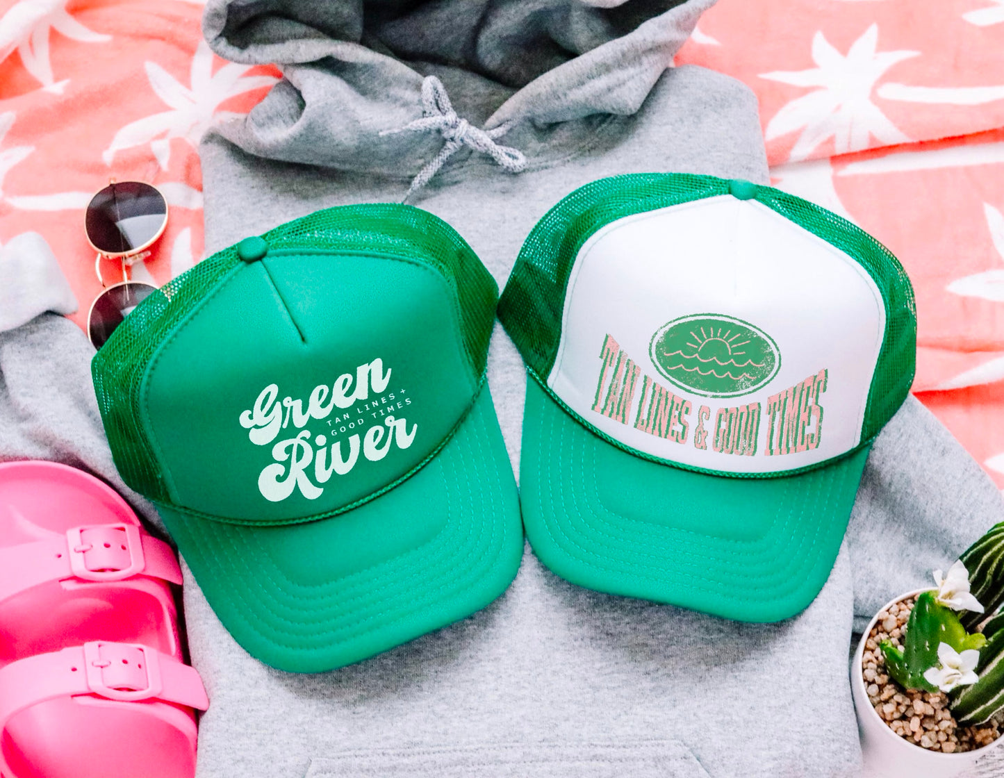 Green River Trucker Cap - Kelly Green