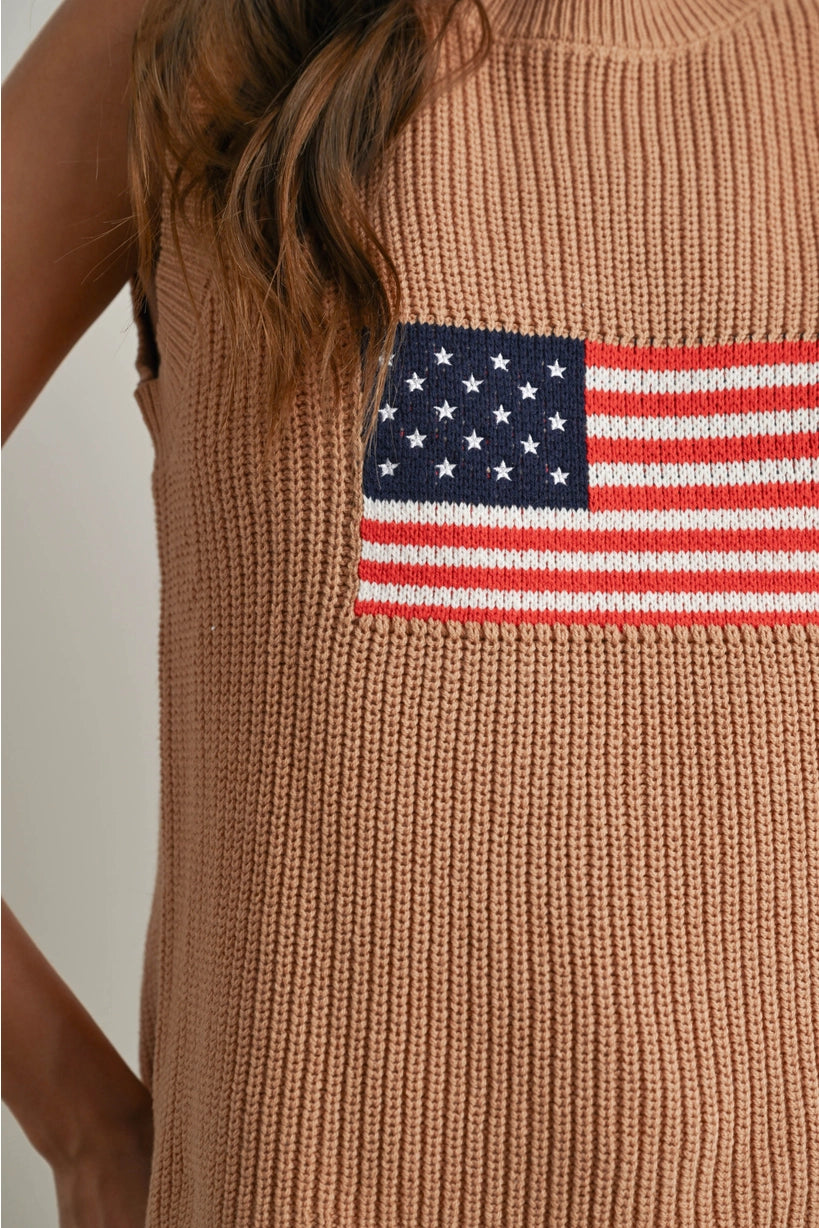 Crochet Flag Vest