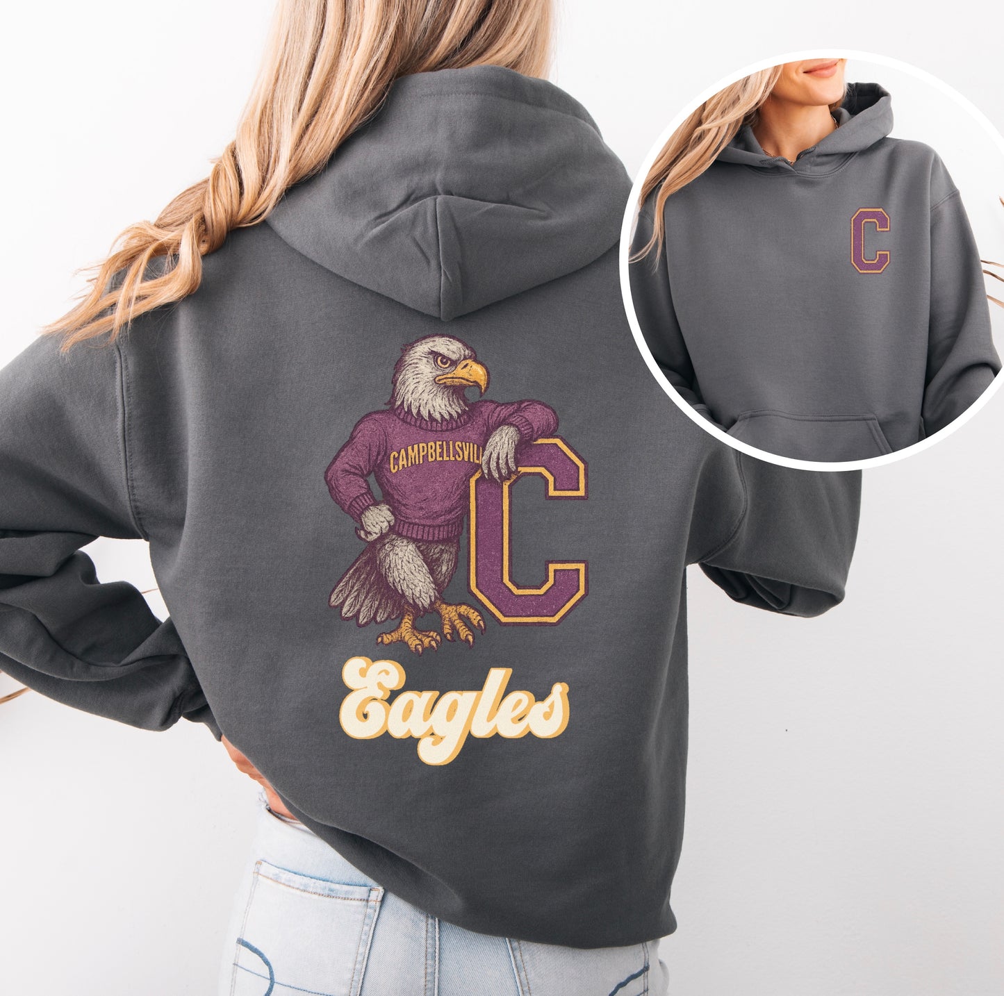 Vintage Eagle "C" Hoodie