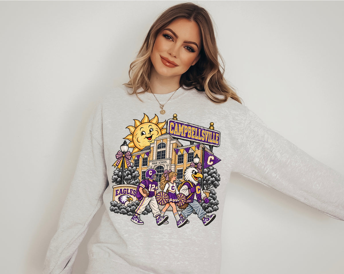 Retro Campbellsville High School Sweatshirt
