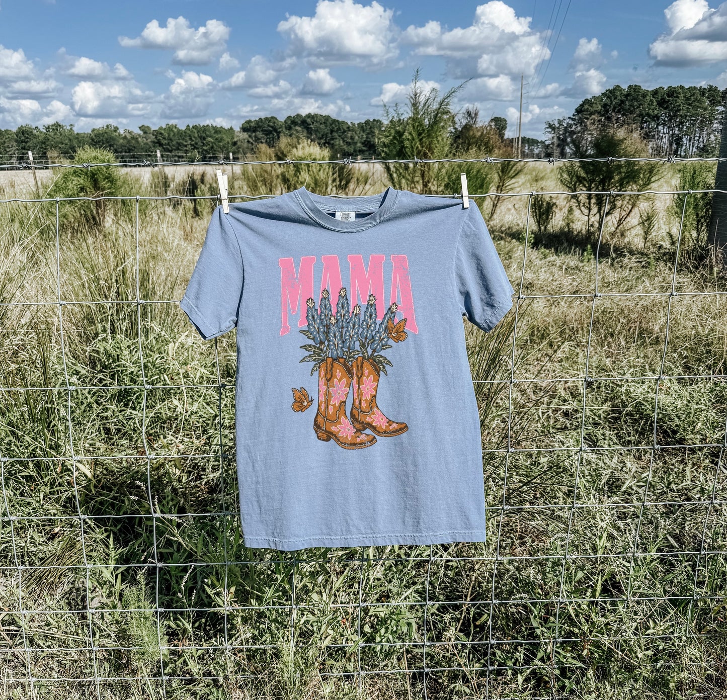 Mama Cowboy Boots Tee