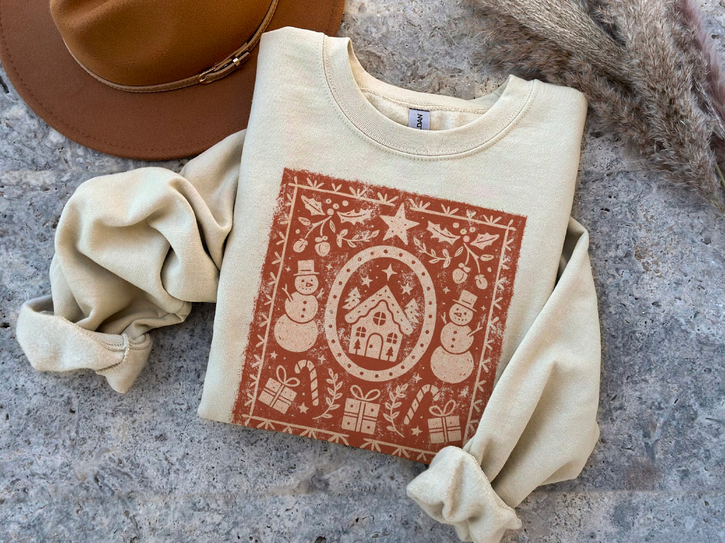 Gingerbread Collage Sweatshirt