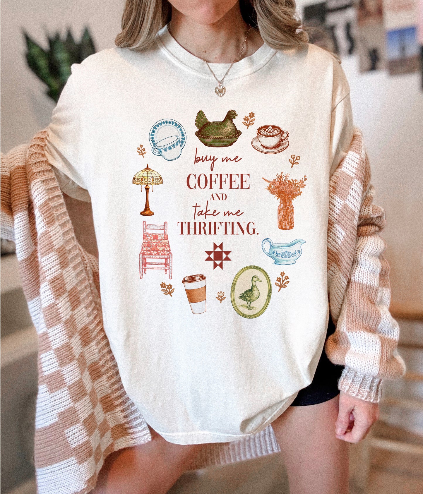 Buy Me Coffee & Take Me Thrifting Tee