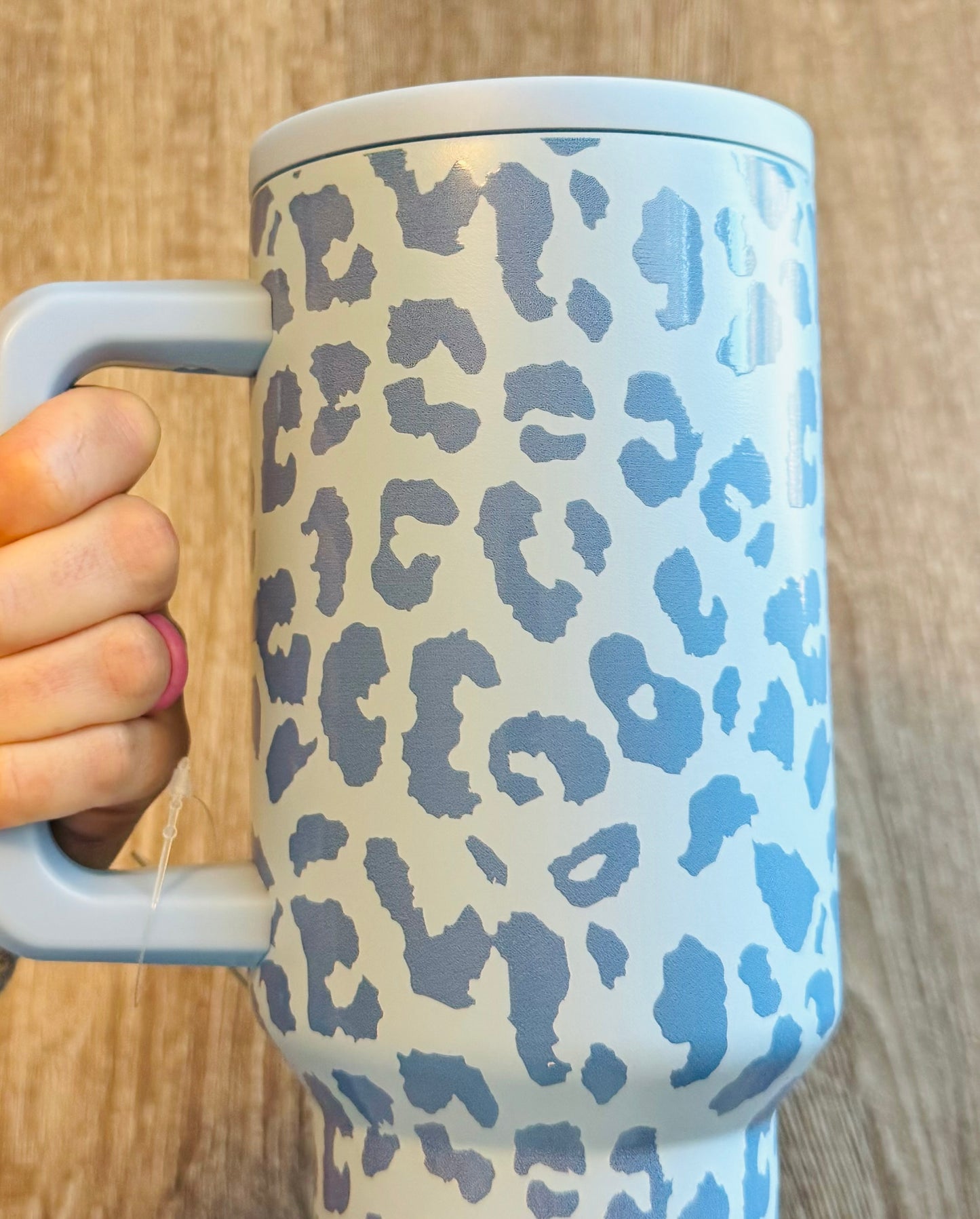 Blue Leopard Tumbler