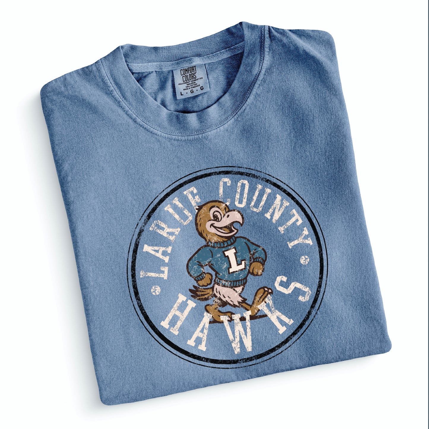 Vintage Larue County Hawks Tee