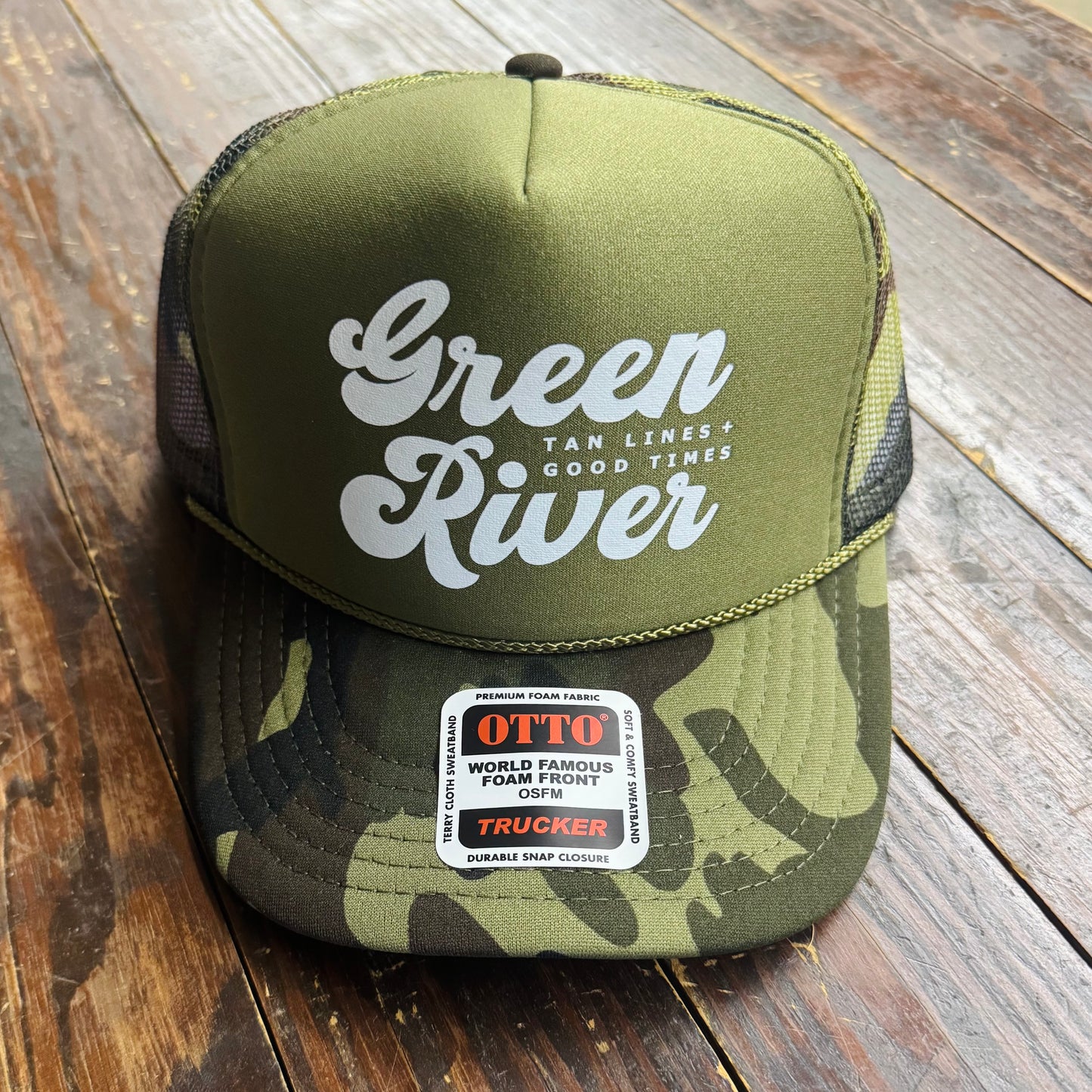 Green River Trucker Cap - Dark Camo