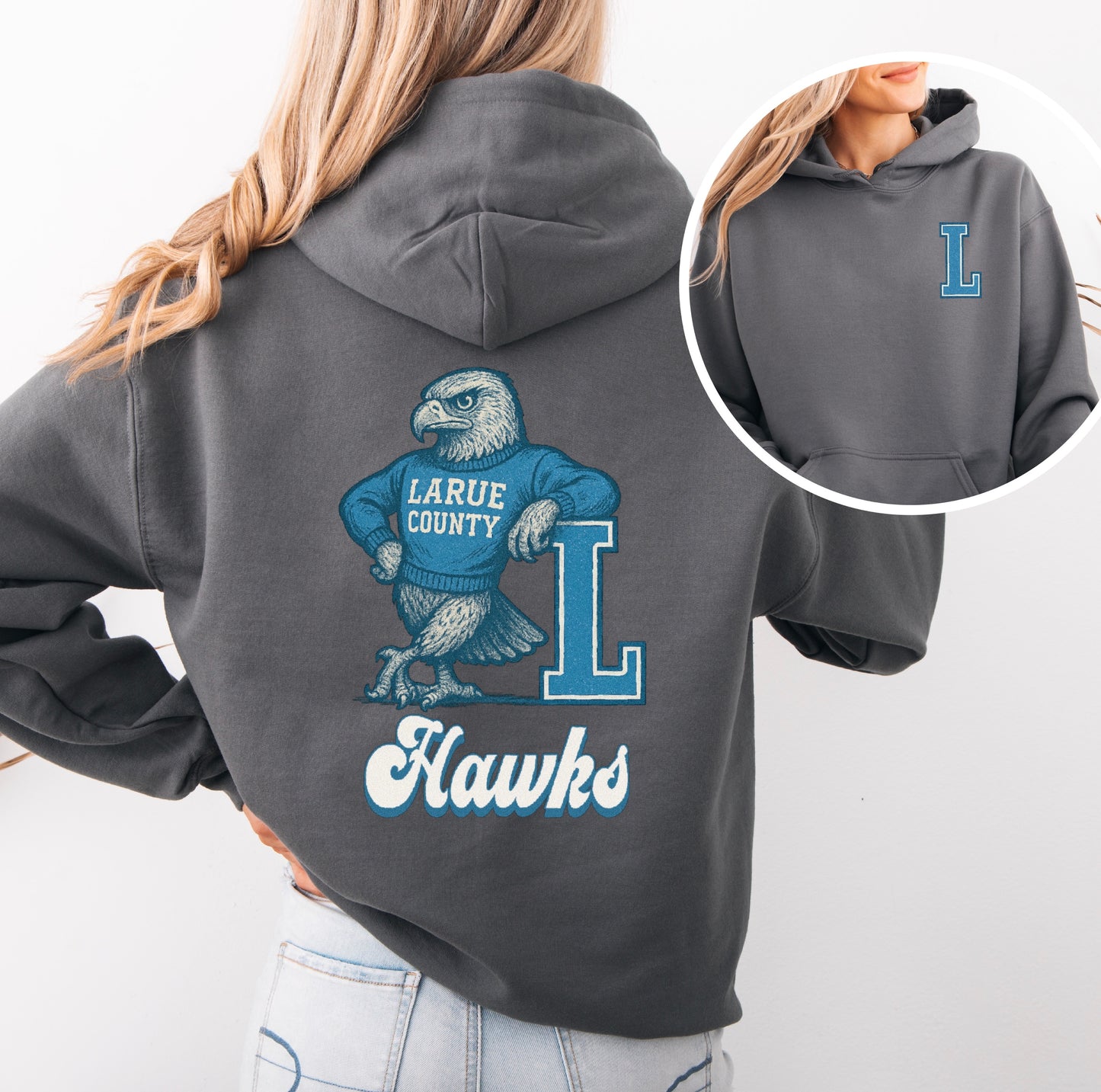 Vintage Hawks "L" Hoodie