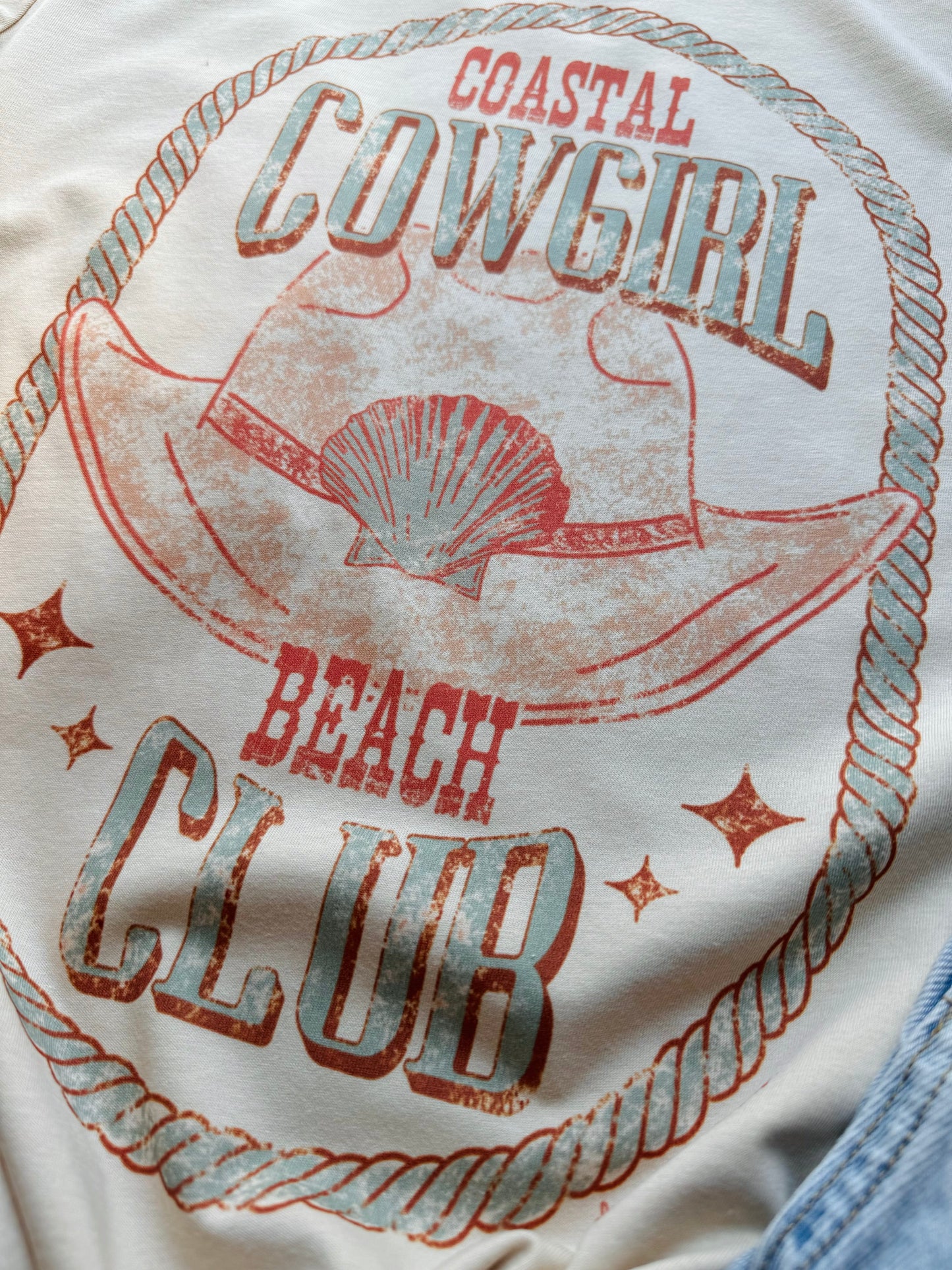 Coastal Cowgirl Beach Club Tee