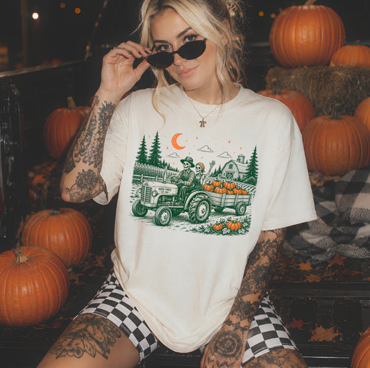 Skeleton HayRide Tee