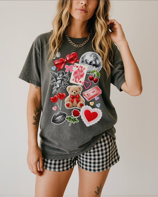 Valentine Collage Tee