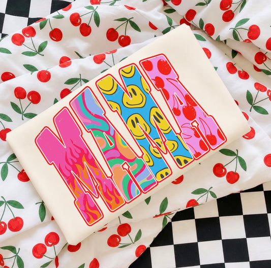 Groovy Patterned Mama Tee