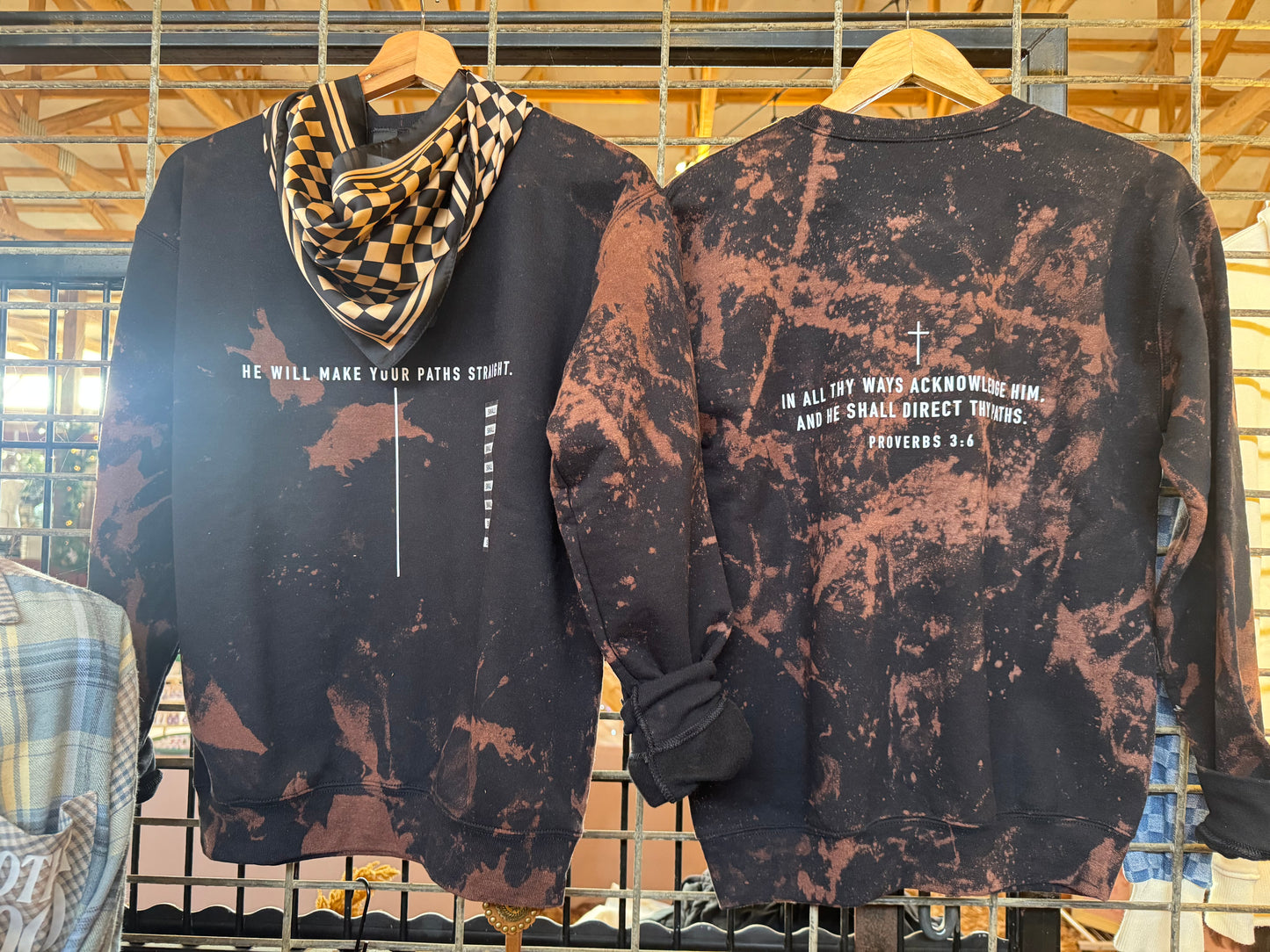 Straight Paths Bleached Sweatshirt