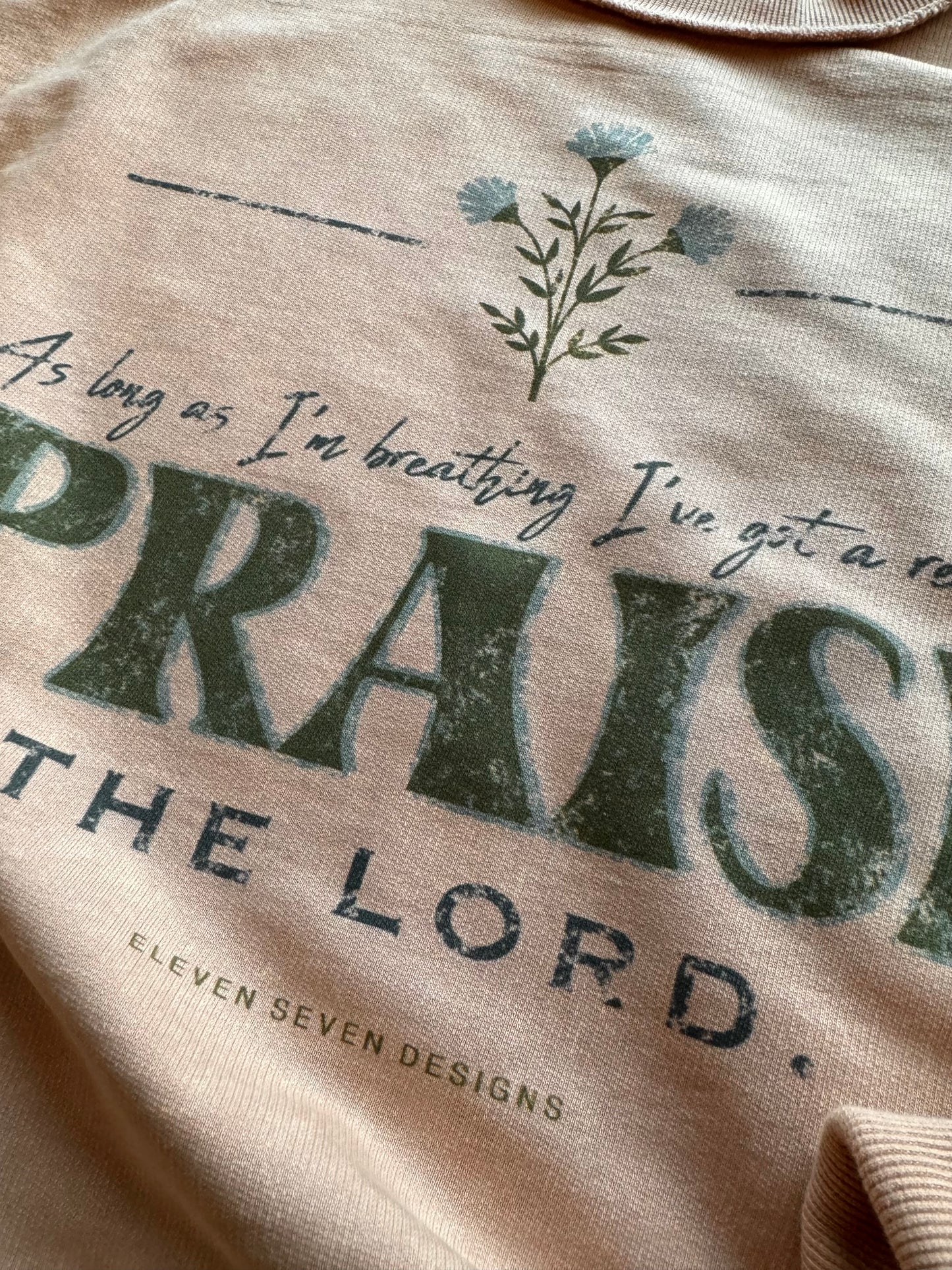 Praise the Lord Lightweight Acid Wash Pullover