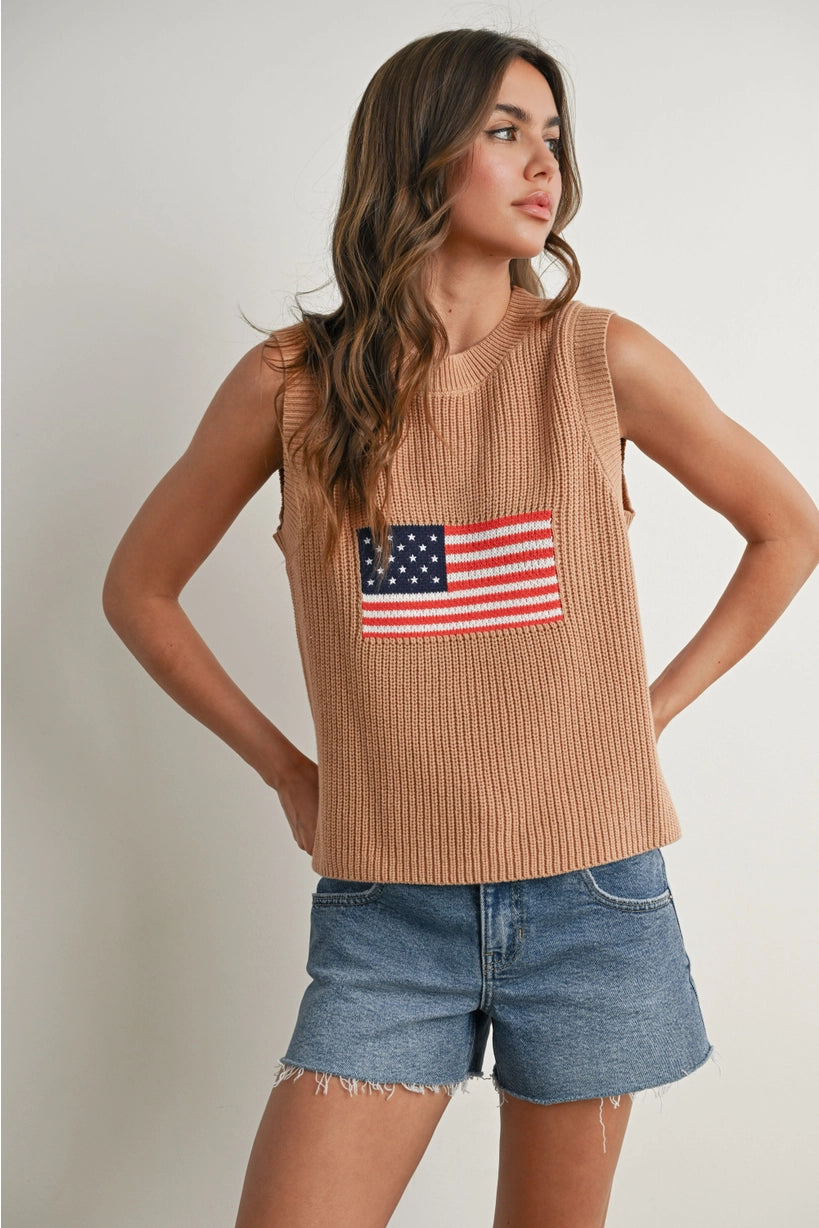 Crochet Flag Vest