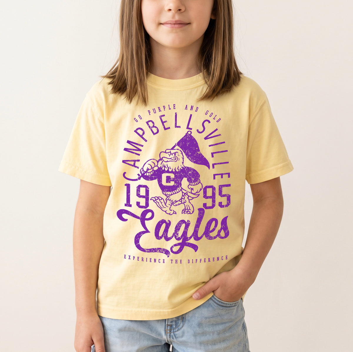 YOUTH - Vintage Inspired 1995 Campbellsville Eagles Tee