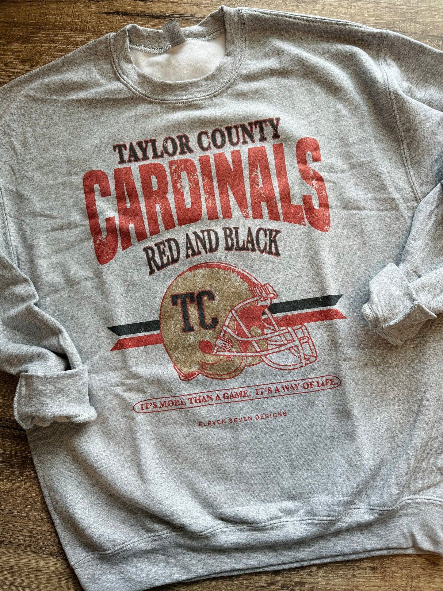 Taylor County Cardinals Football Sweatshirt