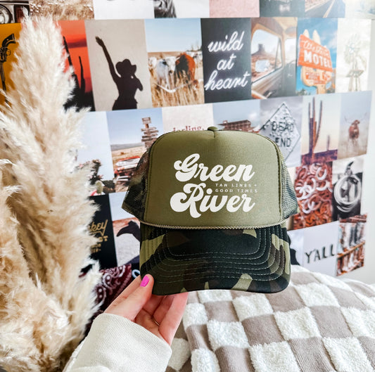 Green River Trucker Cap - Dark Camo