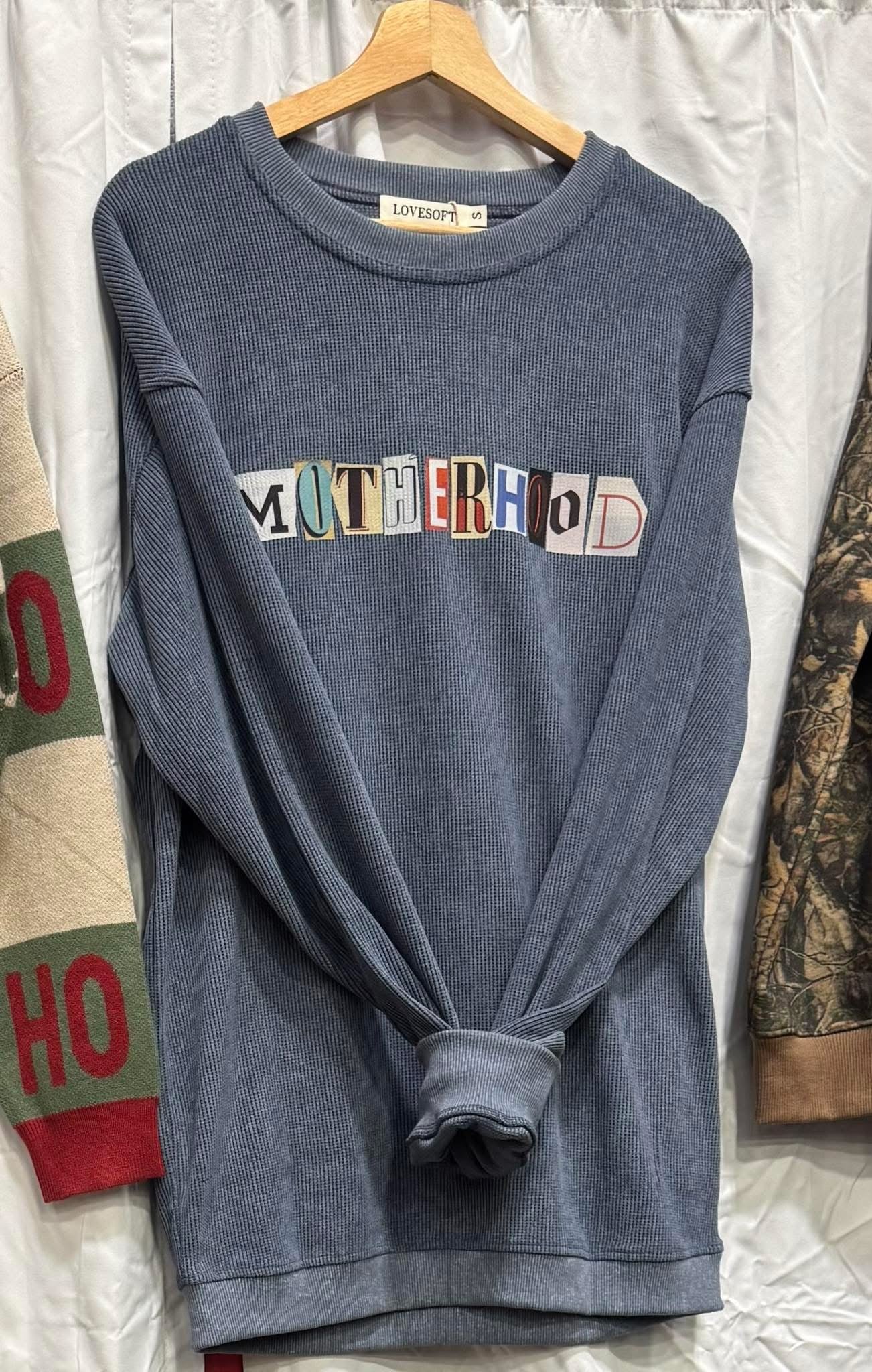 Ribbed Motherhood Pullover