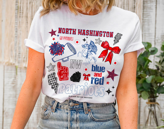 North Washington Patriots Spirit Tee