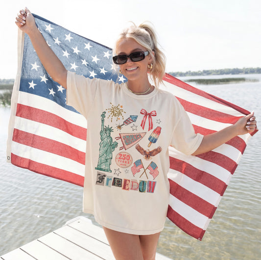 4th of July Icon Collage Tee