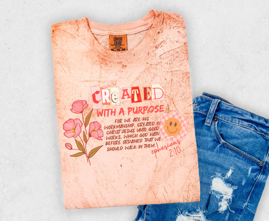 Created With A Purpose Colorblast Tee