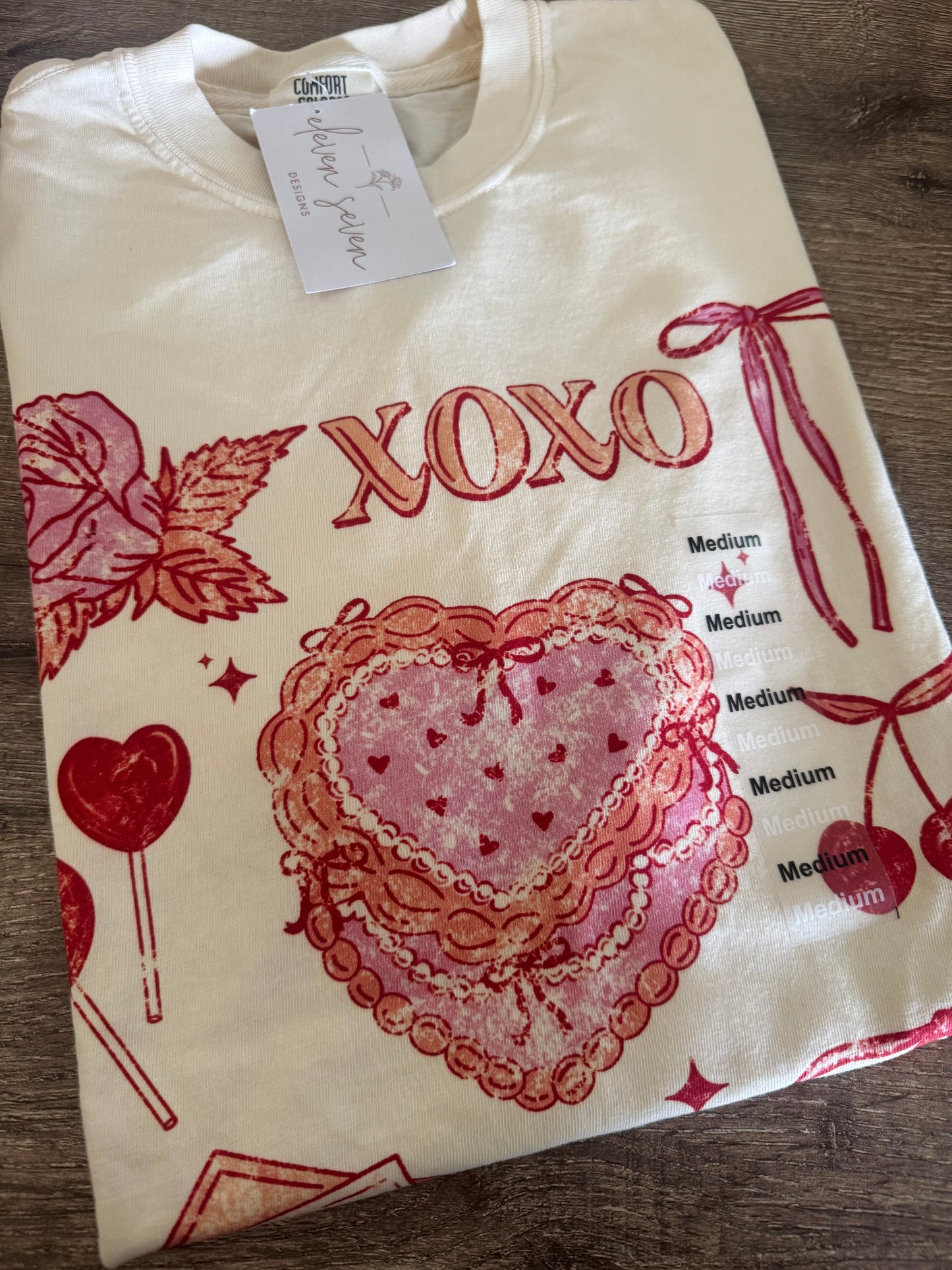Valentines Pink & Red Icon Tee