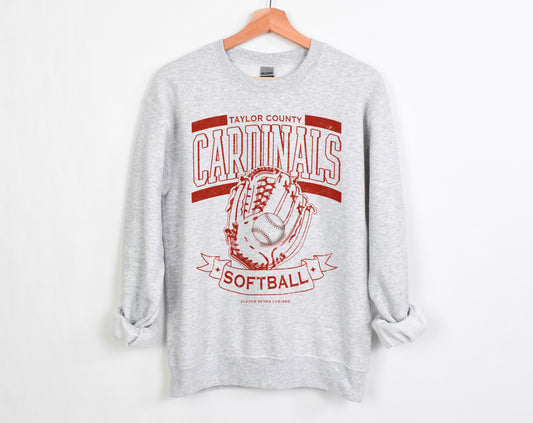 Taylor County Cardinals Softball Crewneck