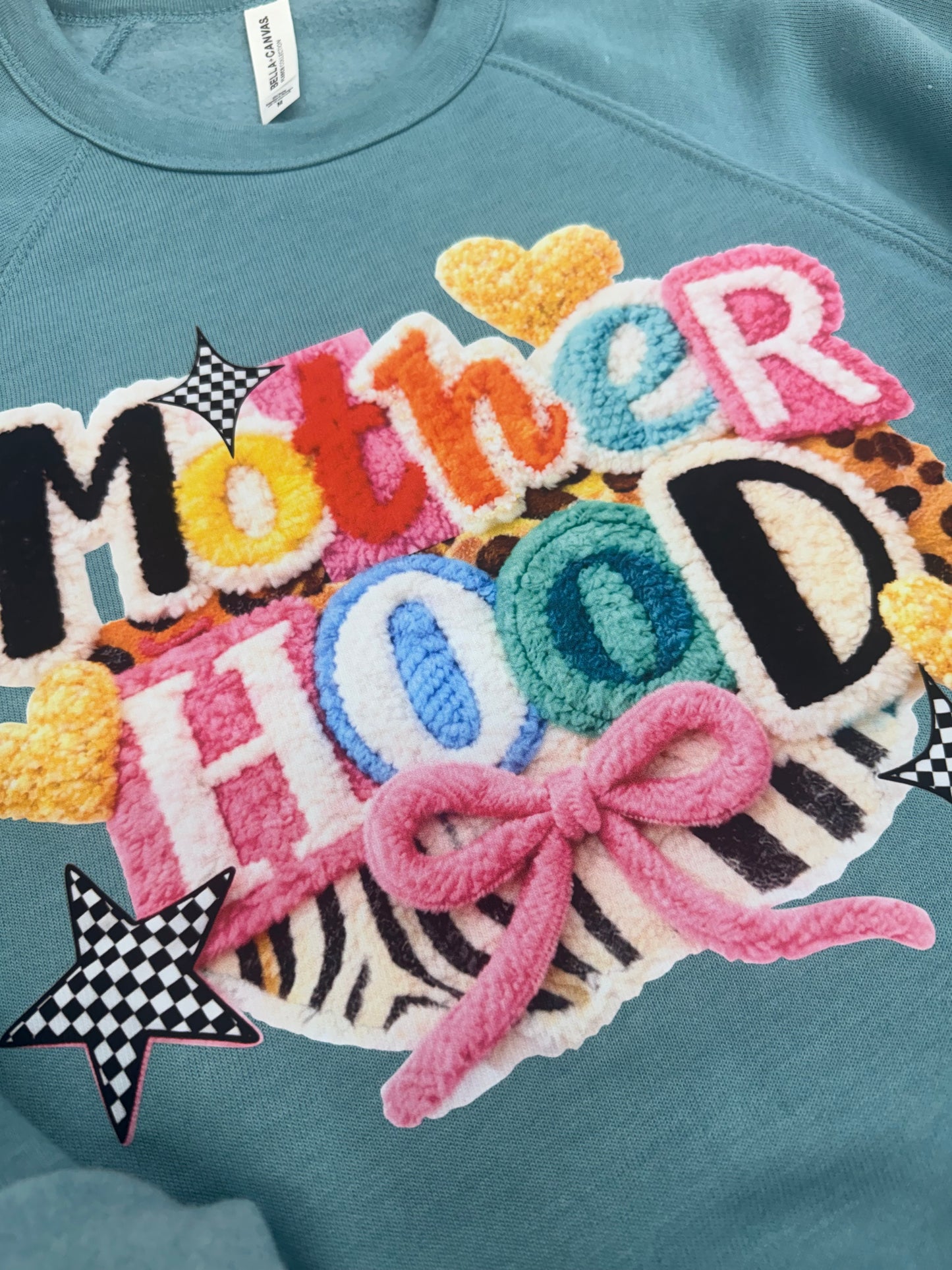 Faux Yarn Work Motherhood Sweatshirt