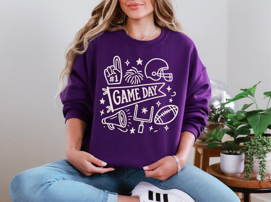 Game Day Sweatshirt - Purple