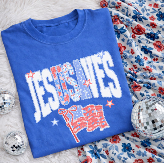 Jesus Saves USA Tee