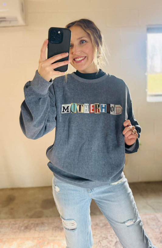 Ribbed Motherhood Pullover