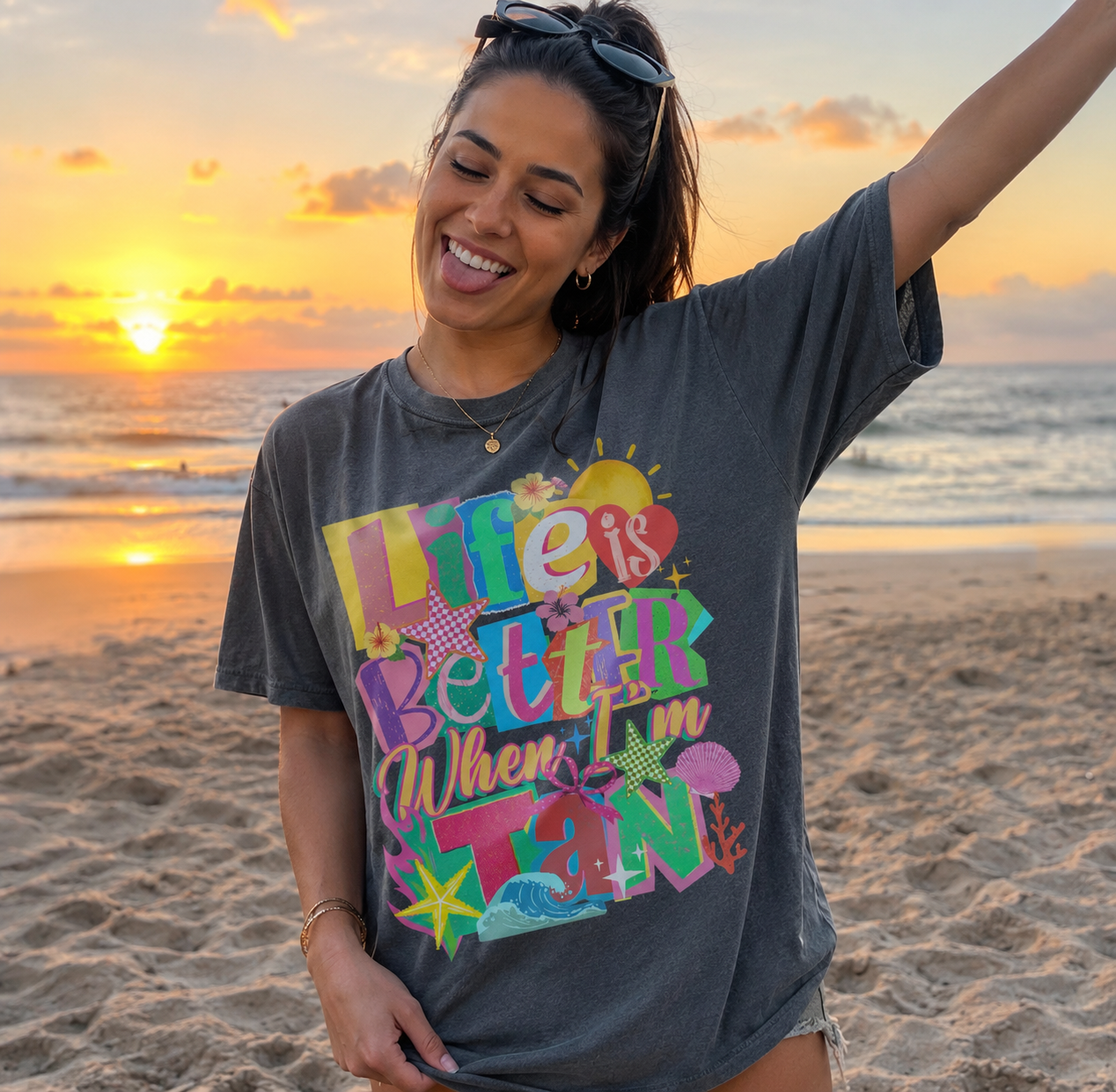 Life is Better When I'm Tan Tee