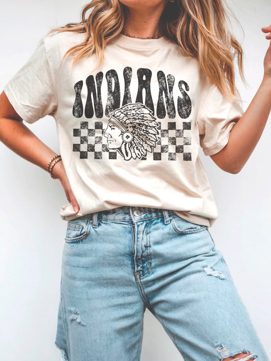 Charcoal Checkered Indians