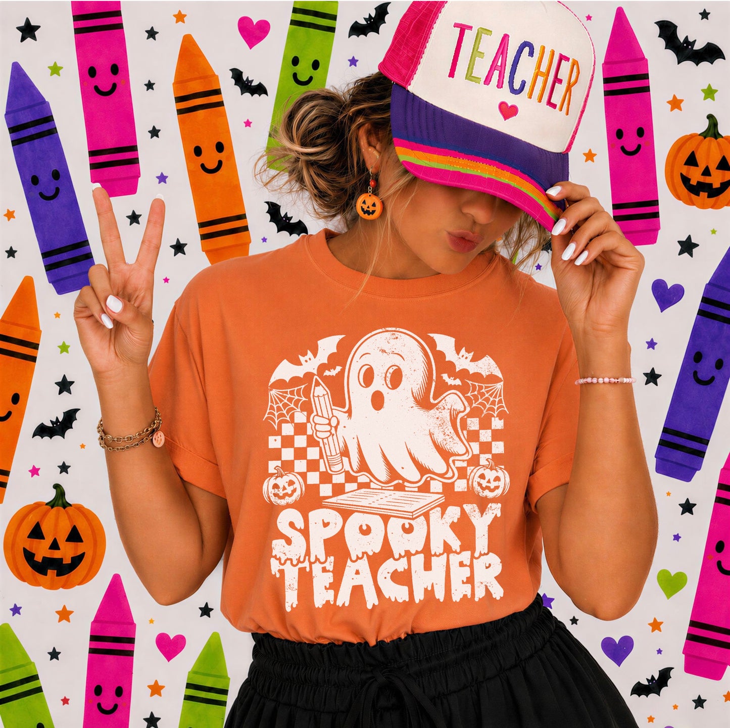 Spooky Teacher Tee