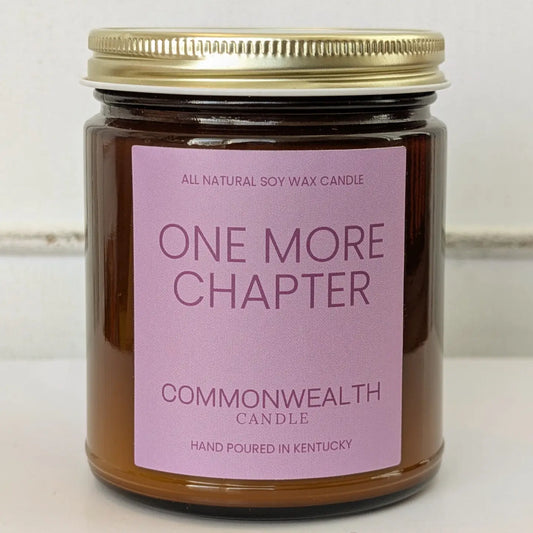 Ky Poured 8 oz Amber Jar Candle - One More Chapter