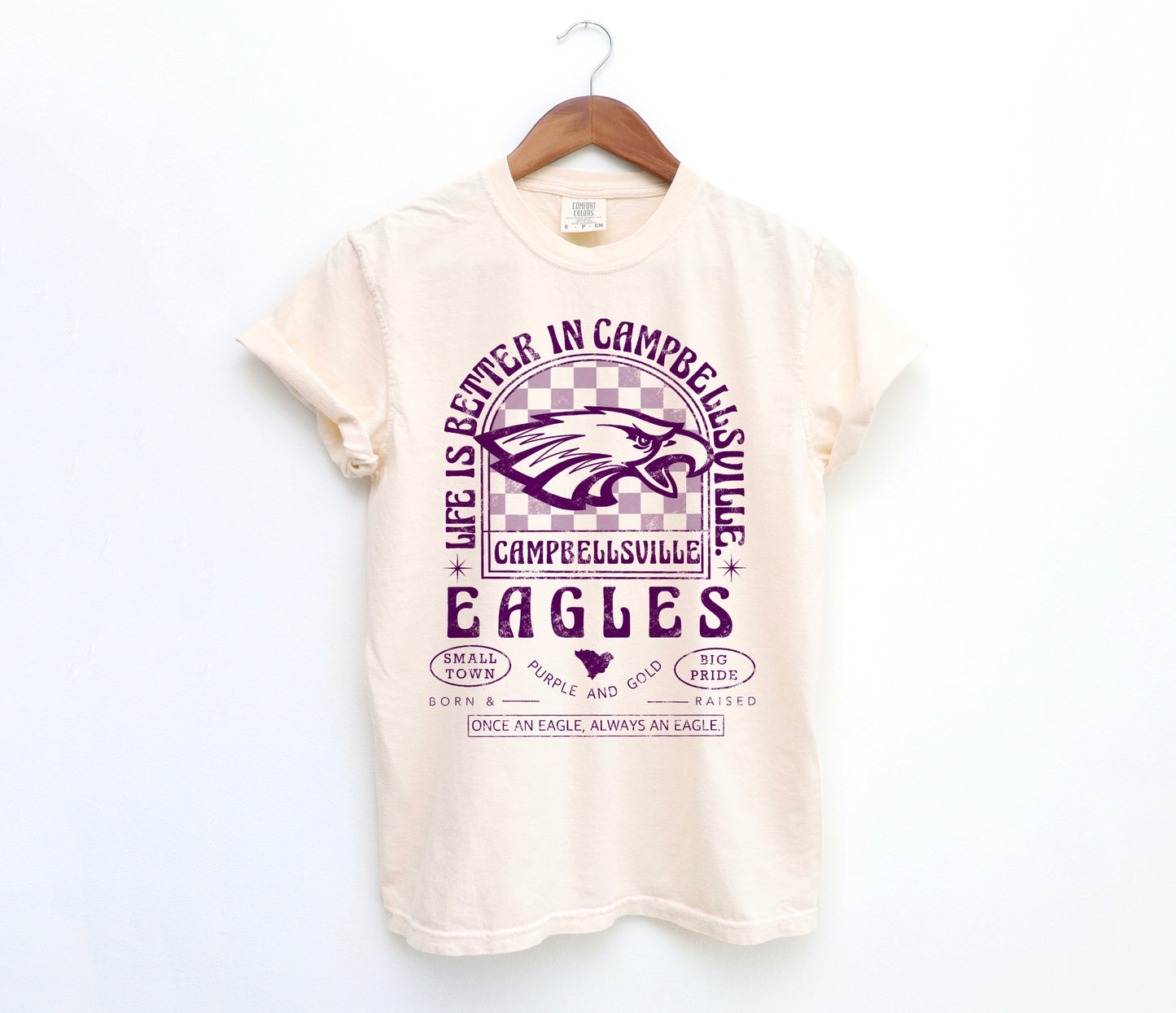 Vintage Style Campbellsville Eagles Tee