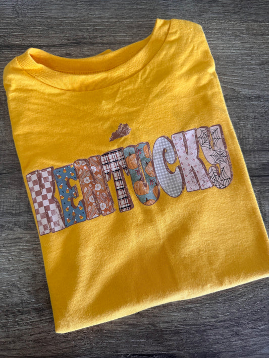 KIDS - Fall Patterned Kentucky Tee