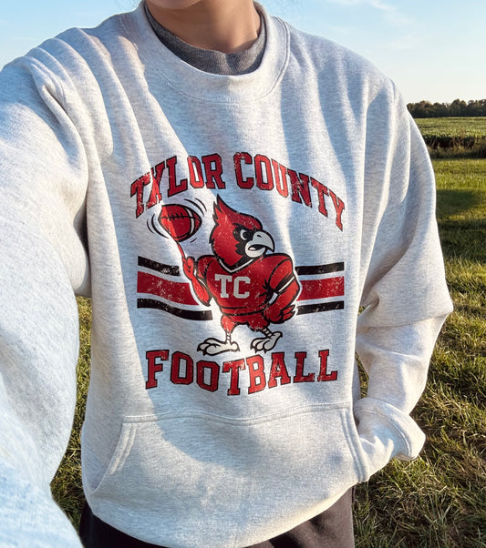 Vintage Taylor County Football Pocket Pullover Sweatshirt