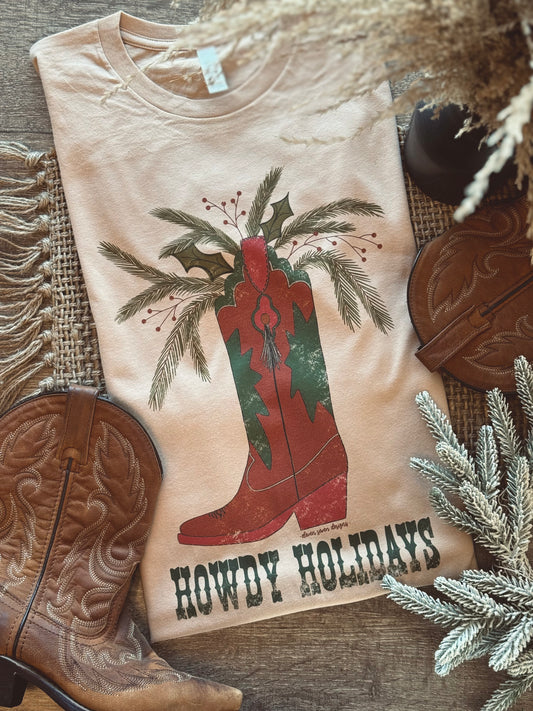 Howdy Holidays Tee