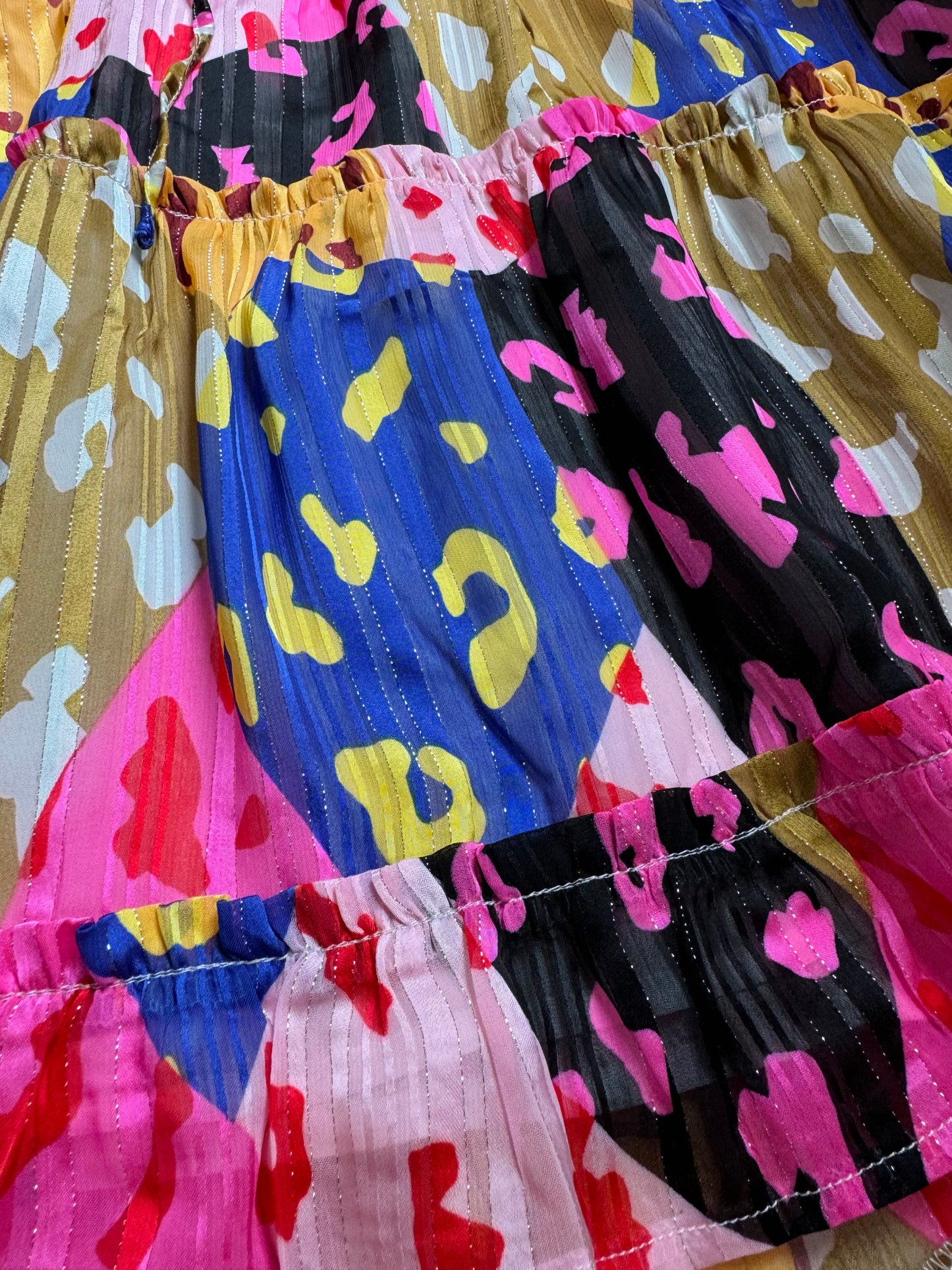 Cheetah Tiered Ruffle Dress