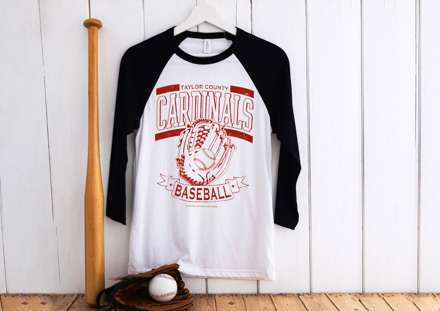 Taylor County Cardinals Baseball Tee