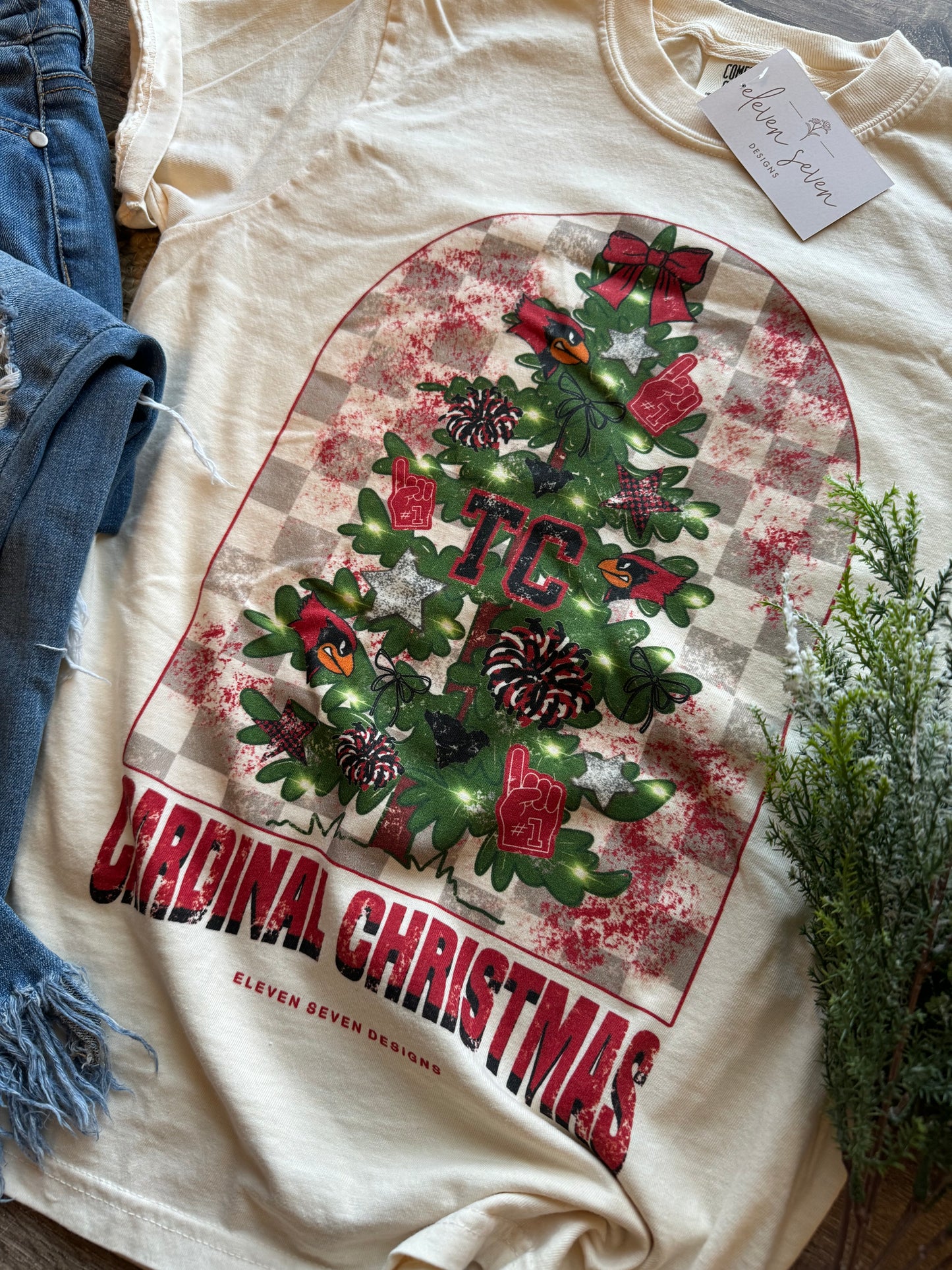 Taylor County Cardinal Christmas Tee
